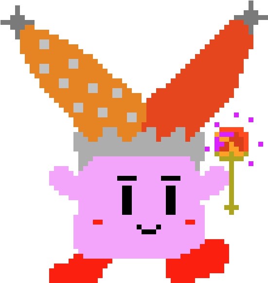 Flare Kirby Pixel Art Maker - Cartoon Clipart (660x670), Png Download