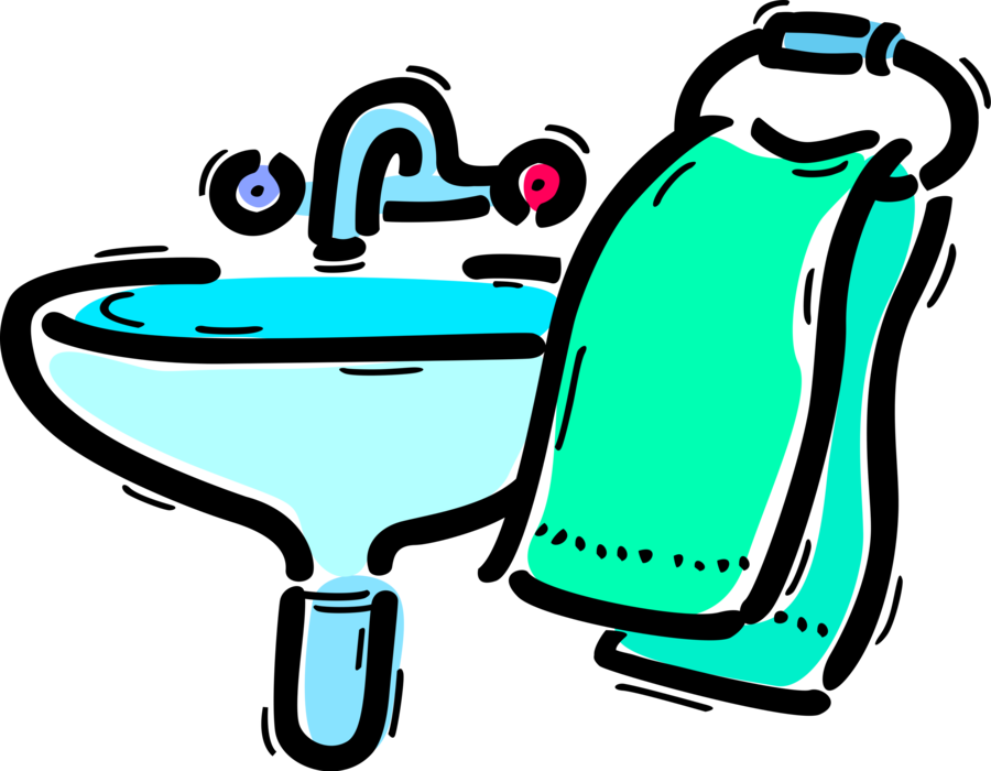 Sink Vector Illustration Jpg Download - Sink Clipart (900x700), Png Download