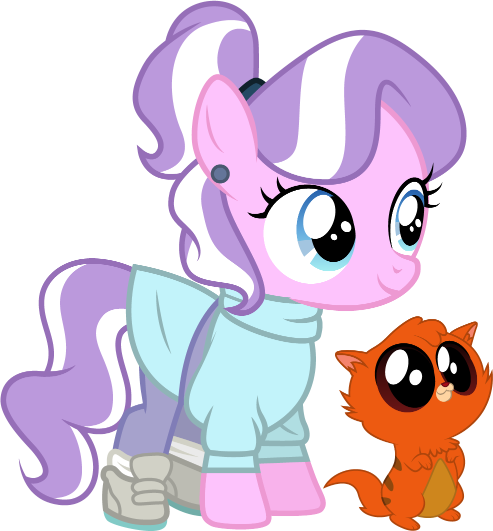 Diamond Tiara As Jenny By Cloudyglow - Cartoon Clipart (986x1061), Png Download