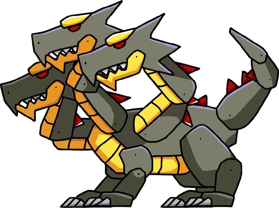Scylla Clipart Scribblenauts - Scribblenauts Hydra - Png Download (909x678), Png Download
