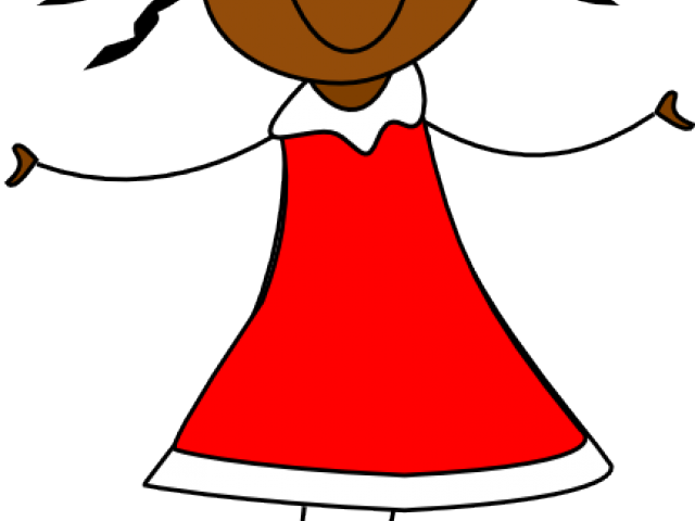 Red Dress Clipart Elegant Lady - Doll Clip Art - Png Download (640x480), Png Download