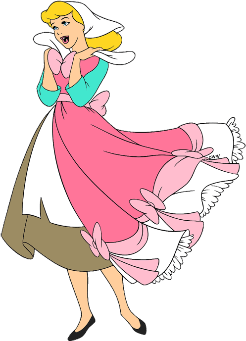 Pink Dress Clipart - Cinderella Pink Dress Clipart - Png Download (500x696), Png Download