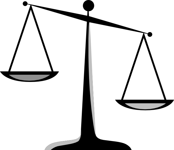 Justice Cliparts - Scales Of Justice Clip Art - Png Download (600x518), Png Download