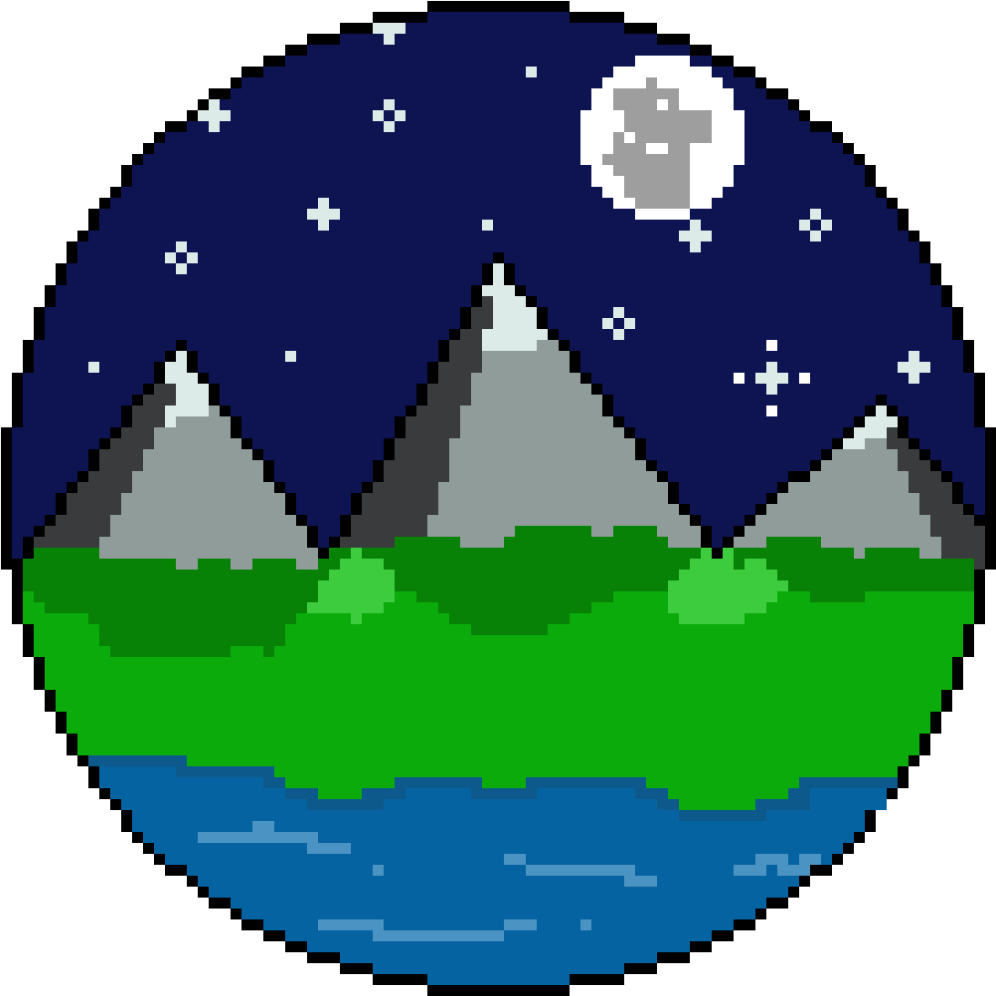 Starry Night - Circle Clipart (600x600), Png Download