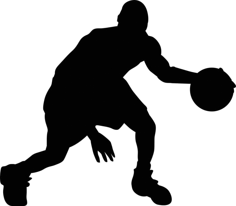 Jack Armstrong Or Leo Rautins - Silhouette Basketball Player Clipart - Png Download (800x696), Png Download