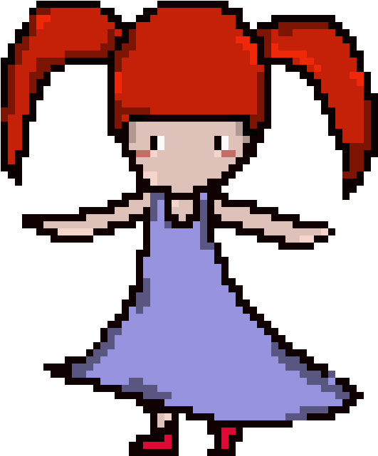 Little Girl With Red Hair And Purple Dress - Dress Clipart (690x710), Png Download