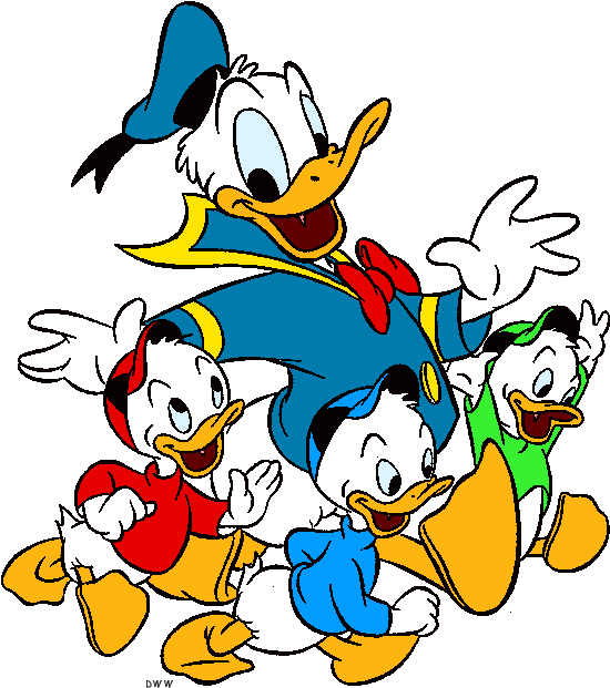 Donald Duck Huey Dewey Louie Clipart (558x644), Png Download