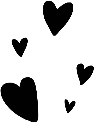 Black Overlay Png Tumblr Editing Needs Cute Hearts - Portable Network Graphics Clipart (594x620), Png Download