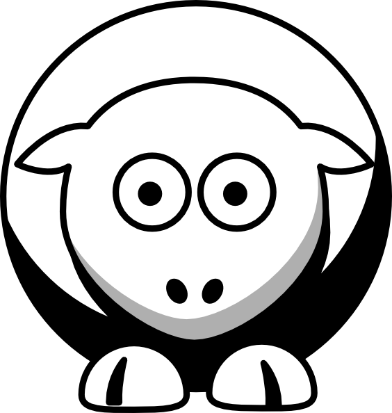 Yellow Sheep Clipart - Png Download (564x594), Png Download