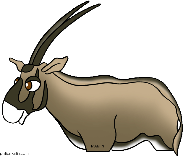Antelope Clipart Oryx - Oryx Clipart - Png Download (648x590), Png Download