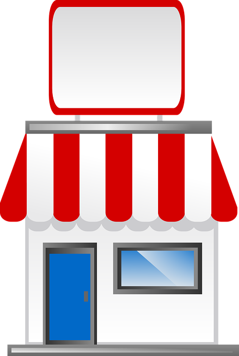 Brick And Mortar Store Icon Clipart (484x720), Png Download