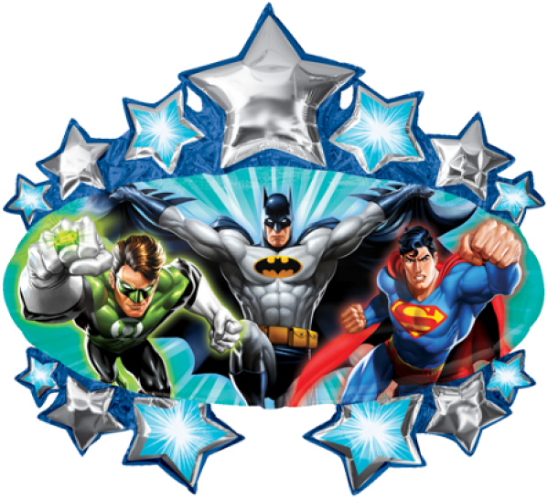 Party Express London - Justice League Birthday Party - Justice League Supershape Clipart (600x600), Png Download