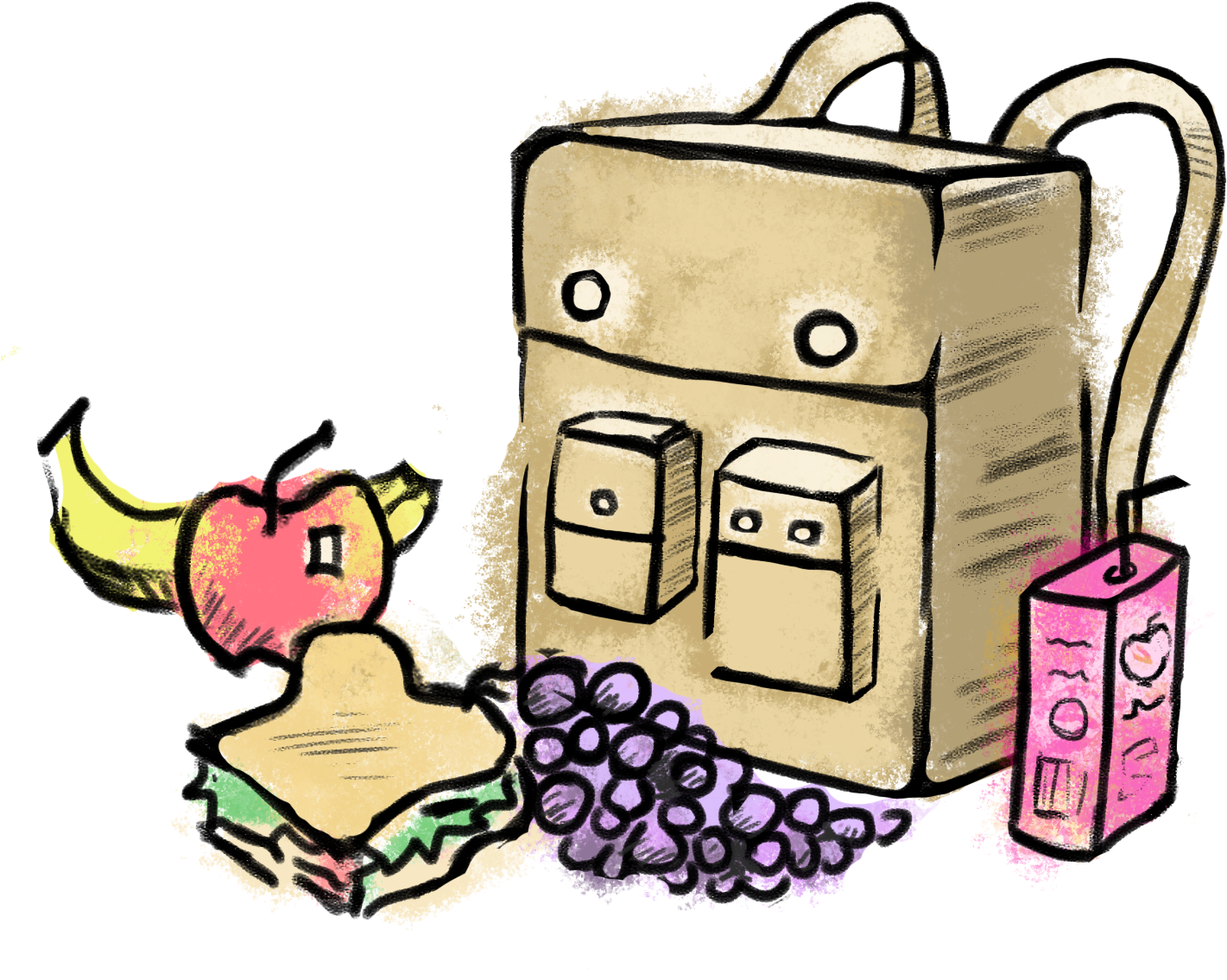 Blessings In A Backpack - Solid Rock Christian Academy Clipart (1454x1186), Png Download