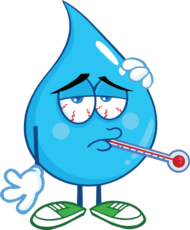 Merry Christmas - Sick Water Drop Clipart (640x775), Png Download