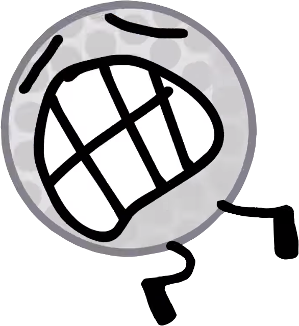 Golf Ball - Dream Island Golf Ball Bfdi Clipart (649x650), Png Download