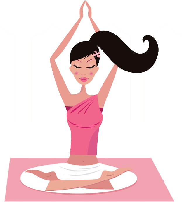 Yogagirl Transp - Vector Graphics Clipart (623x710), Png Download