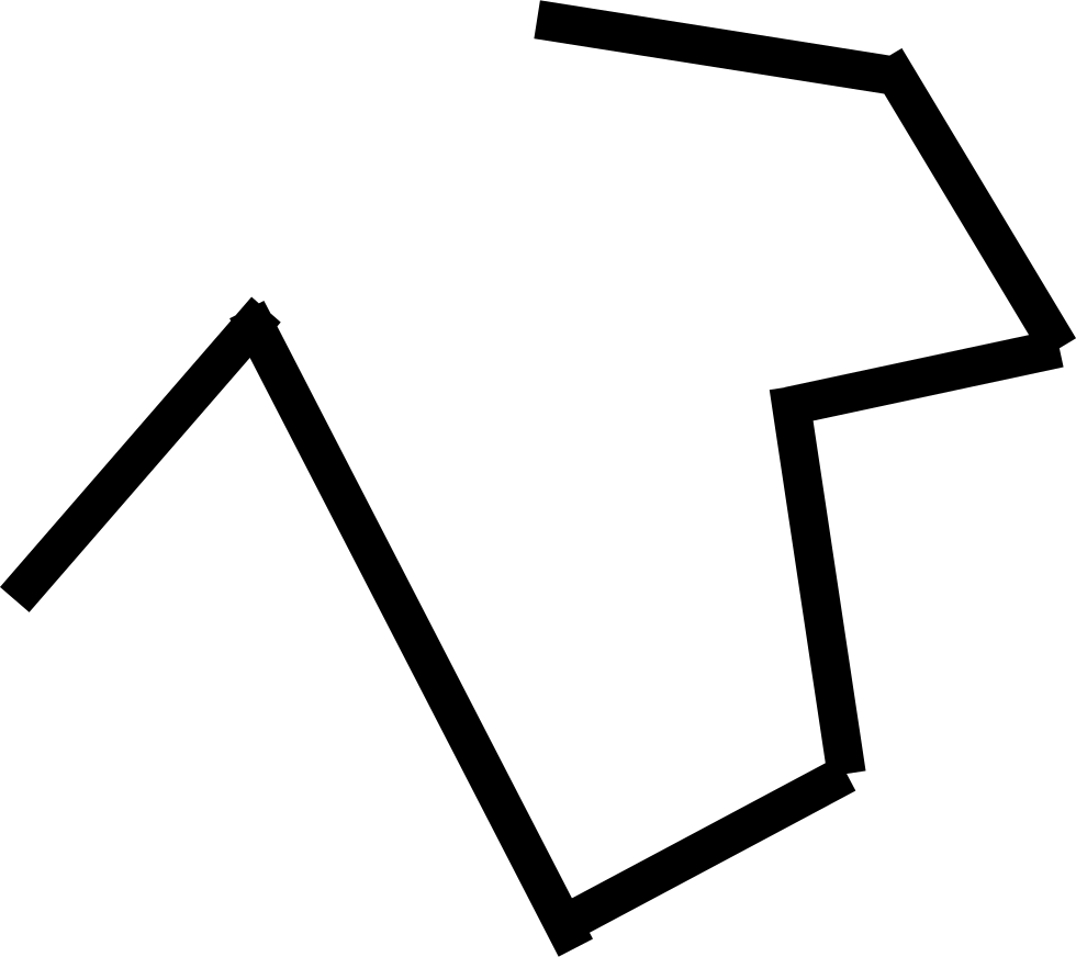 Irregular Line Of Straight Lines And Angles Comments - Linha Irregular Clipart (980x872), Png Download