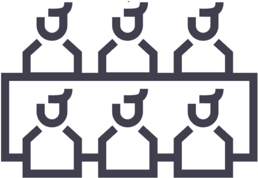 U Shape Style 24u Shape Style - Restaurant Clipart (600x600), Png Download