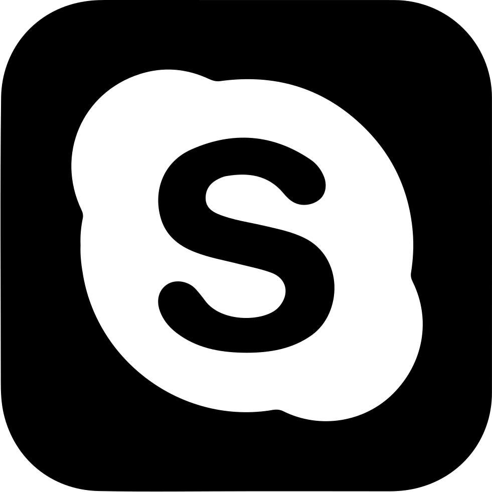 Skype Clipart Svg - Skype Symbol In Word - Png Download (981x981), Png Download