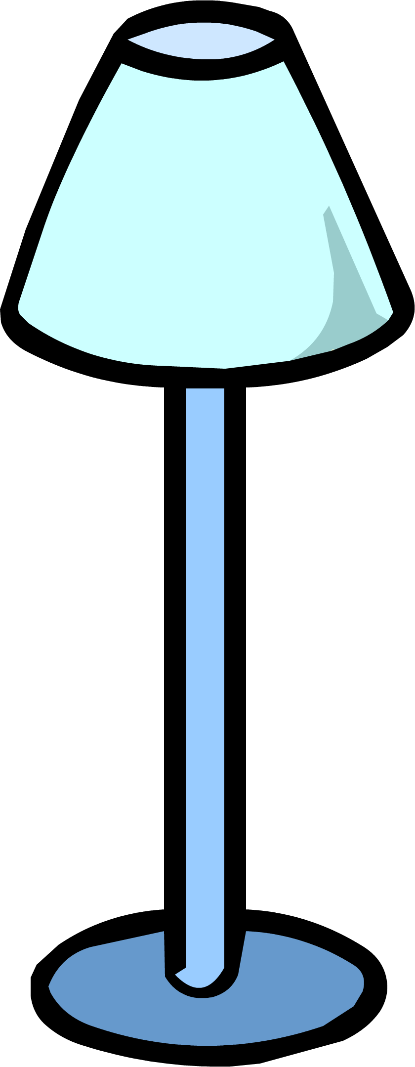 Lamps Clipart Blue Lamp - Club Penguin Wiki Furniture Blue Chair - Png Download (840x2159), Png Download