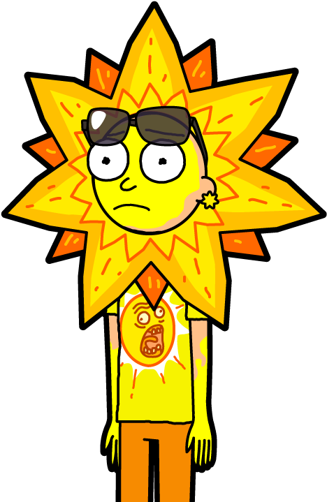 Moon Morty - Pocket Mortys Sun And Moon Clipart (476x725), Png Download