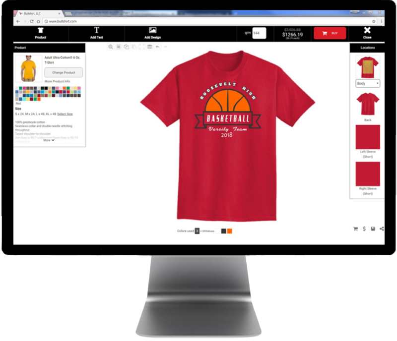 Our Design Lab Makes Custom T-shirts A Snap - Computer Monitor Clipart (800x688), Png Download