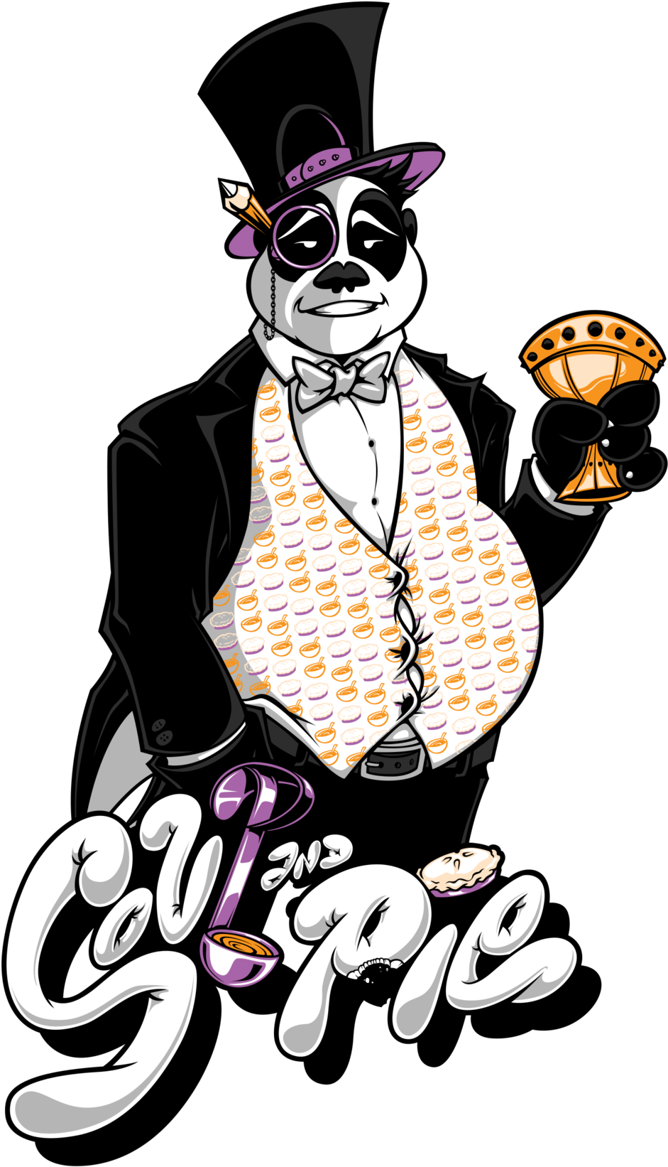 Soup And Pie Final 2 Clipart (1000x1684), Png Download