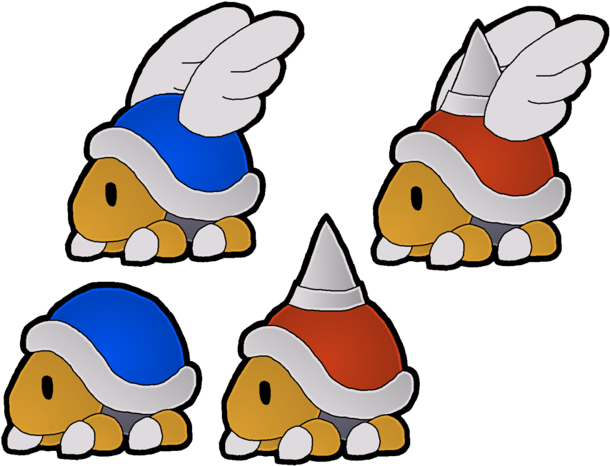 Lp0 On Fire Posted - Buzzy Beetle Paper Mario Clipart (900x677), Png Download