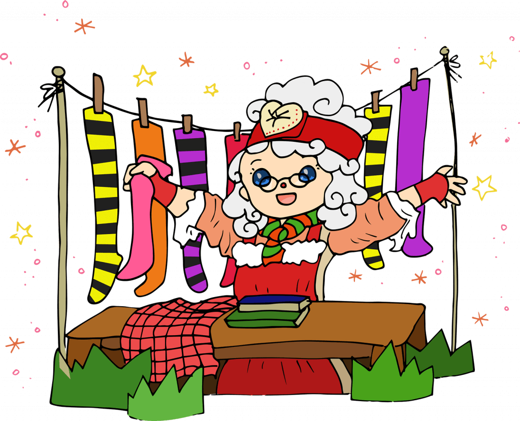 Through Prose And Play She'll Bring A Little Christmas - Cartoon Clipart (1024x829), Png Download