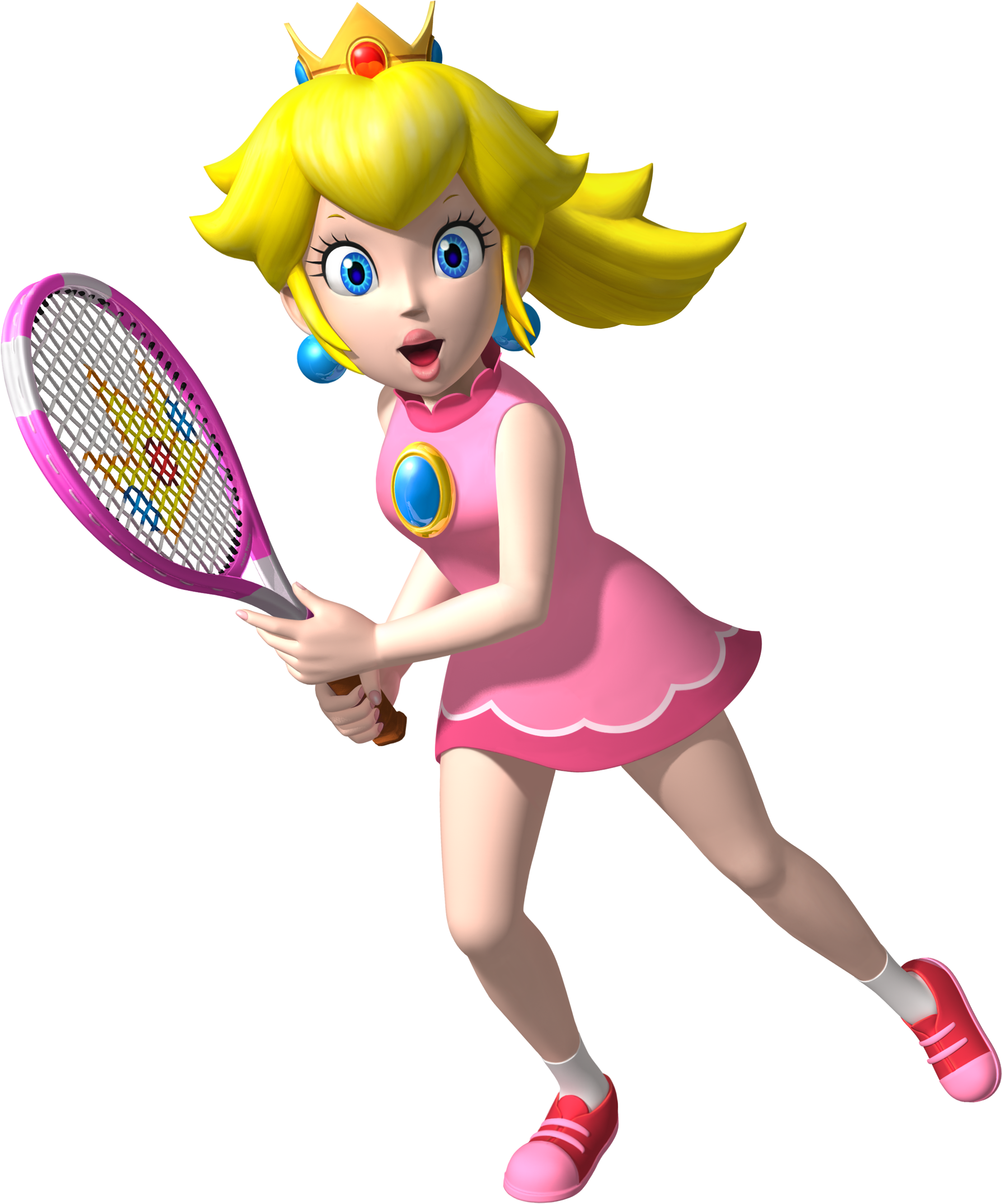 Princess Peach Clipart - Mario Tennis Open (nintendo Selects) - Png Download (2218x2664), Png Download