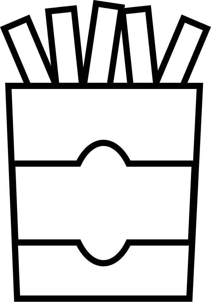 Png File - French Fries Clipart (686x981), Png Download