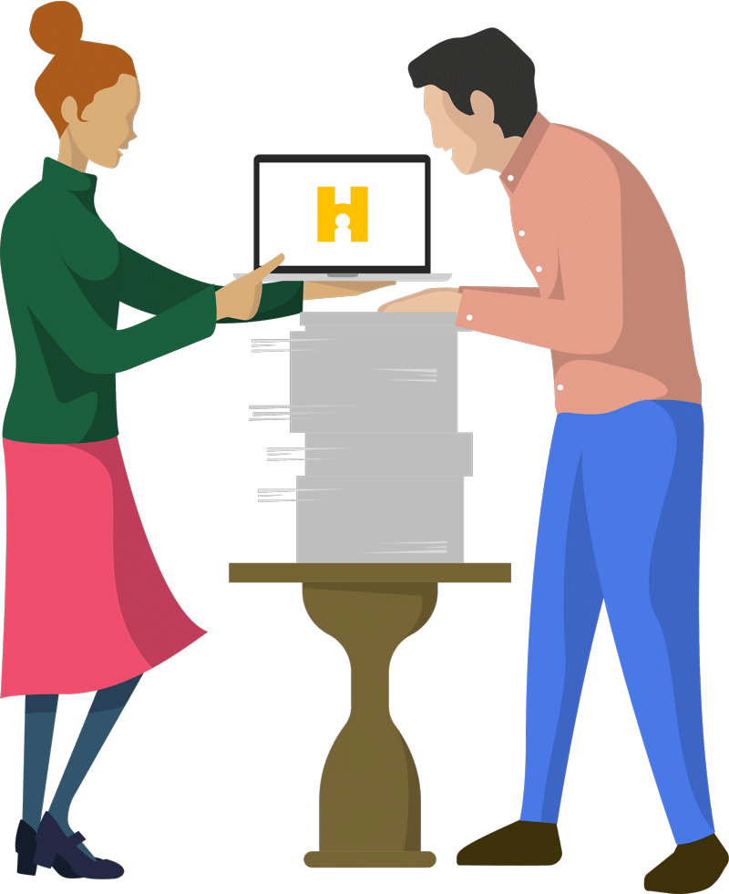 Request A Demo Of Happo - Cartoon Clipart (800x981), Png Download