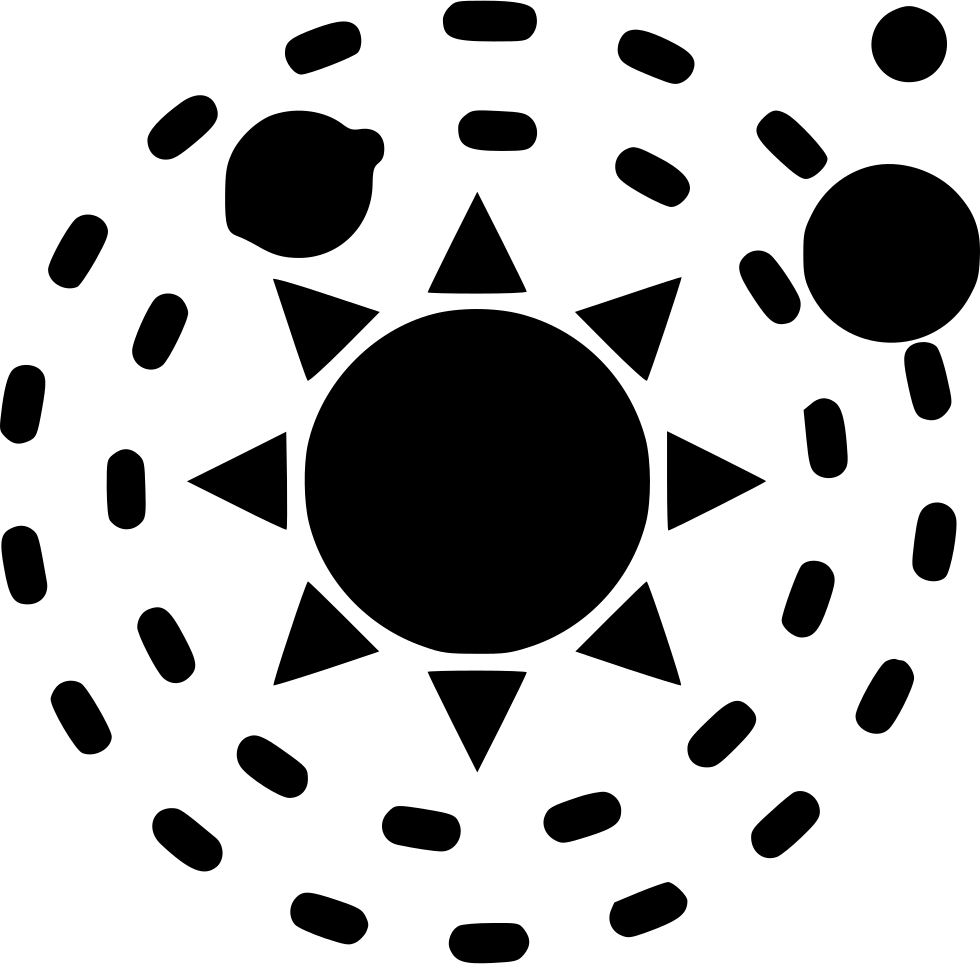 Planets Orbitting Sun Comments - Symmetry Definition 4th Grade Clipart (980x964), Png Download