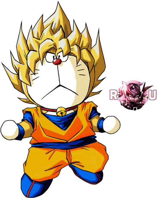 Doraemon Dragon Ball Z - Doremon Dragon Ball Clipart (560x676), Png Download