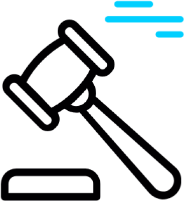 An Illustration Of A Court Gavel - Bidding Icon Clipart (700x467), Png Download