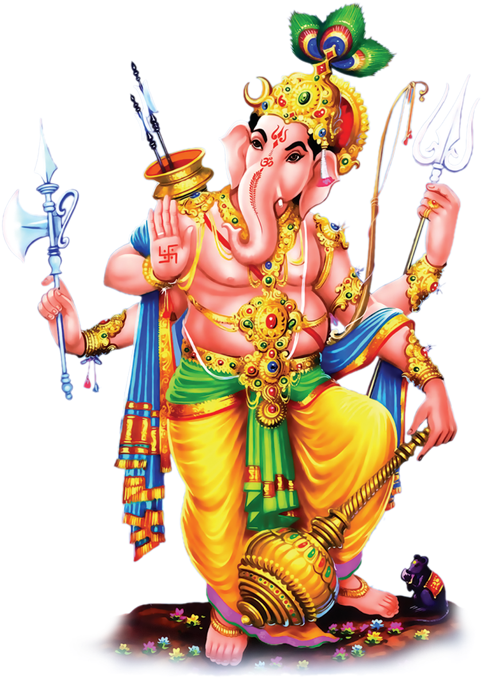 Free Ganesh Images Download Free Clip Art Free Clip - Lord Vinayaka Standing Png Transparent Png (1302x1600), Png Download
