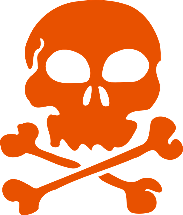 Pirate Head Cliparts 5, Buy Clip Art - Skull And Crossbones Mousepad - Png Download (613x720), Png Download