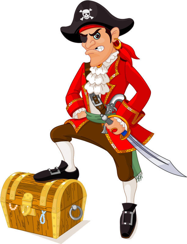 Suivant - Dessin De Pirate En Couleur Clipart (800x800), Png Download