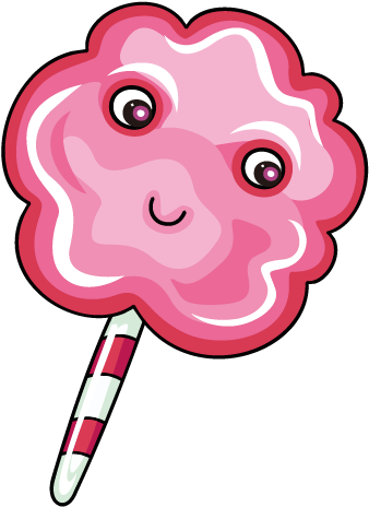 卡通手绘棉花糖 - Foods In Cartoon Clipart (600x600), Png Download