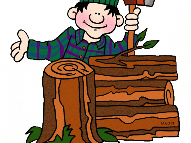 Timber Clipart Wood Circle - Lumberjack Clip Art - Png Download (640x480), Png Download