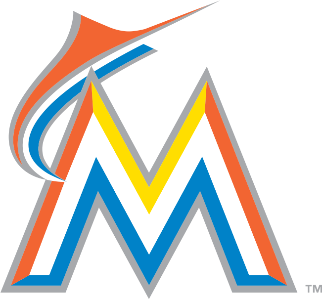 Download - Miami Marlins Logo 2018 Clipart (624x589), Png Download