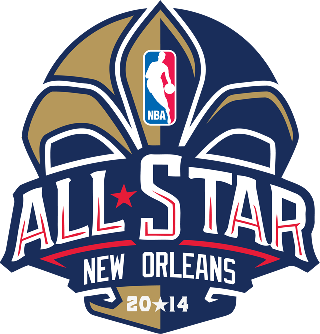 Realistic East And West All-star Starters - Nba All Star 2014 Logo Clipart (640x667), Png Download