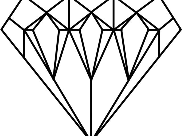 Diamonds Clipart Jewel - Diamond Dantdm Coloring Pages - Png Download (640x480), Png Download