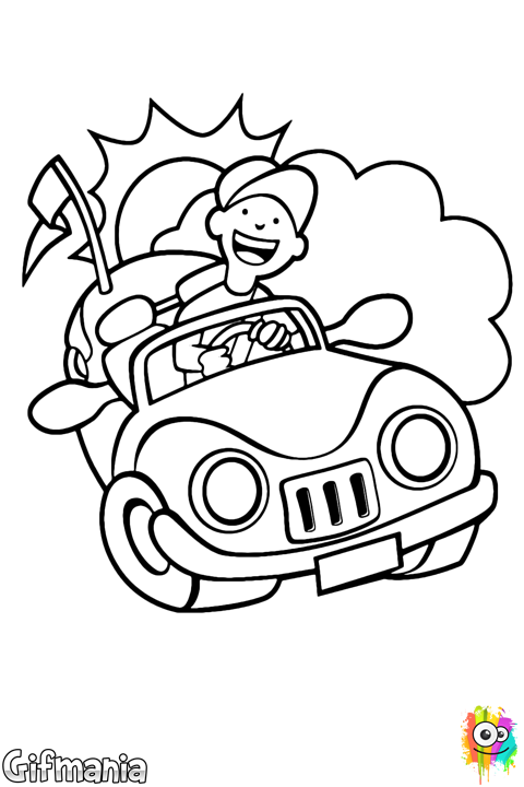 Car Clipart Car Drawing Child - Illustration - Png Download (480x720), Png Download