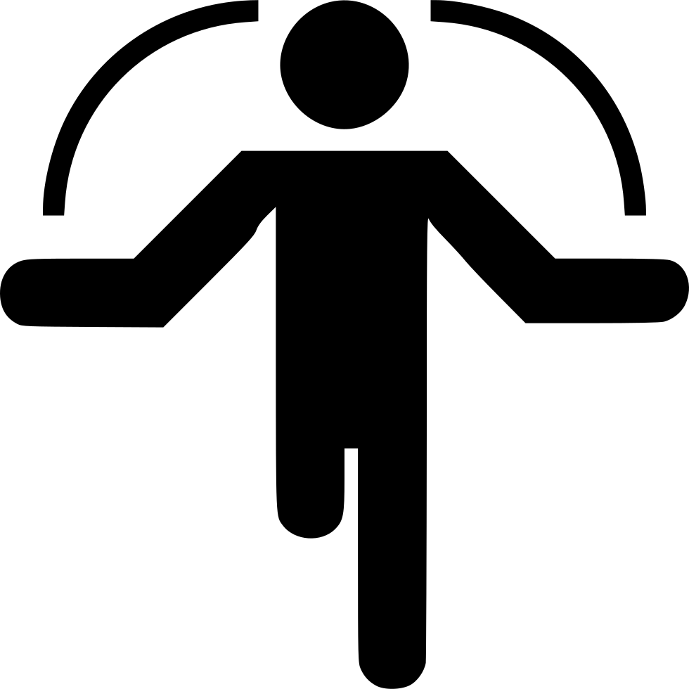 Jump Rope - - White Clipart (980x980), Png Download