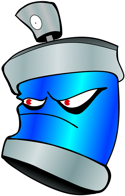 Cartoon Spray Paint Can 2, Buy Clip Art - Graffiti Sprühdose - Png Download (508x720), Png Download