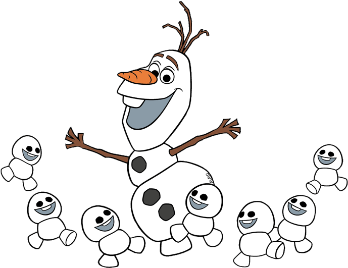 From Frozen At Getdrawings Com Free For - Disney Olaf Snowman Fabric By The Yard, Blue Clipart (700x533), Png Download