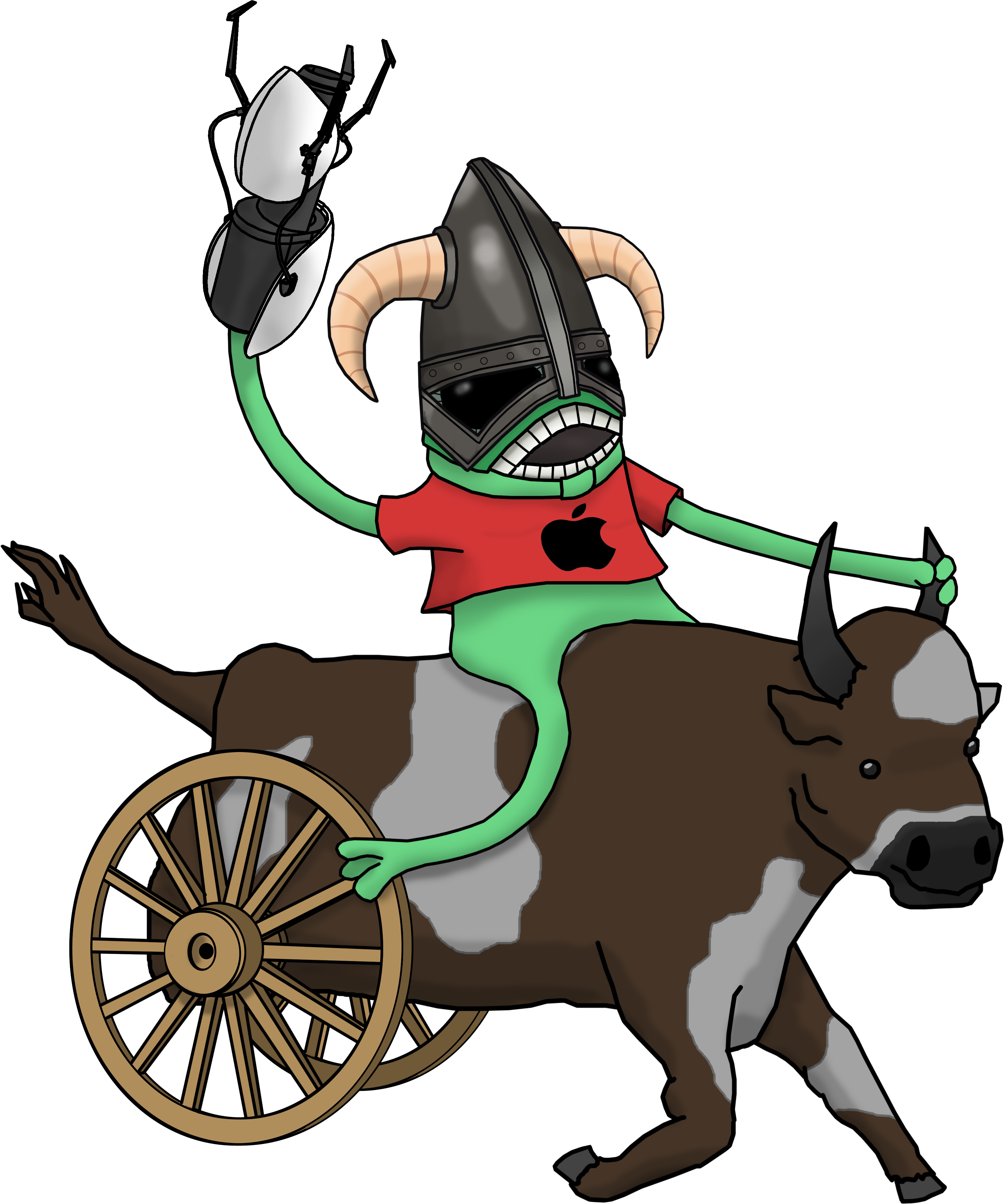 Skyrim Portal Alien Cow - Skyrim Transparent Background Clipart (902x885), Png Download