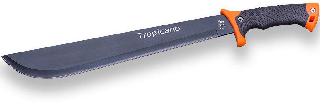 Rubber Abs Handle Stainless Steel 38 Cm Blade Length - Joker Mačeta Tropicano Clipart (1024x768), Png Download