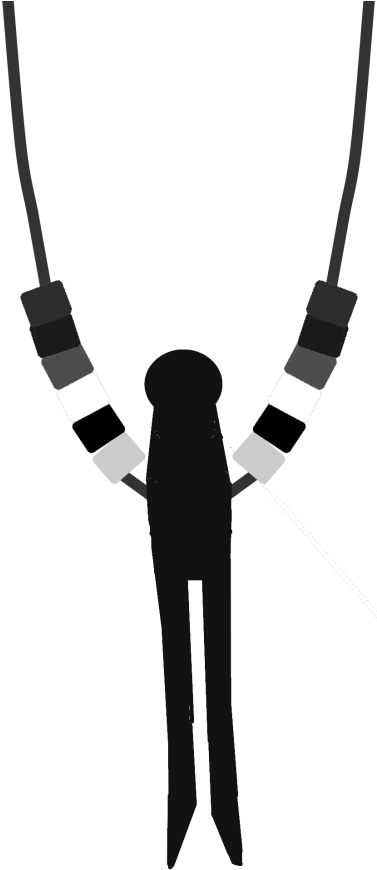 Lfd Hug All Black 3h - Illustration Clipart (376x900), Png Download